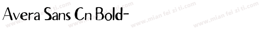 Avera Sans Cn Bold字体转换